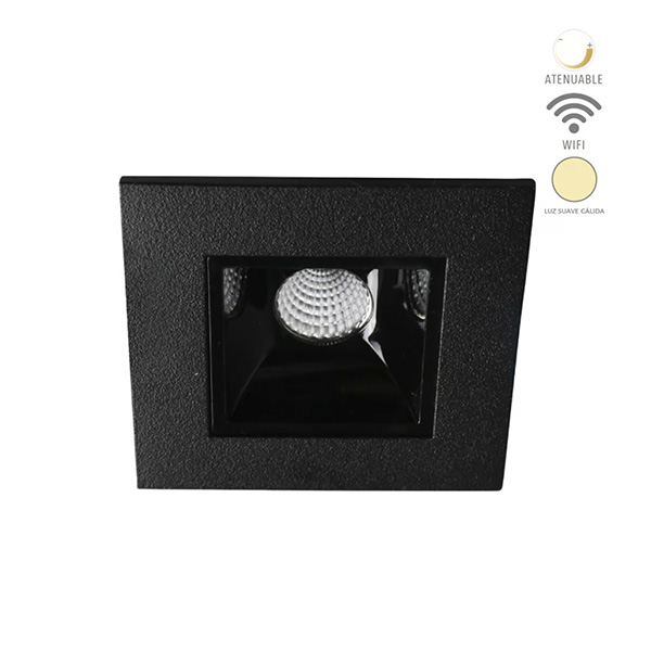 3YDLED3161MVNTC_Mini-cardan-Lucida-I-Smart-Negro_TECNOLITE_01 Mini Cardan Sencillo Negro Smart WiFi Lucida I - Luz Blanca Dinámica - Imagen 1