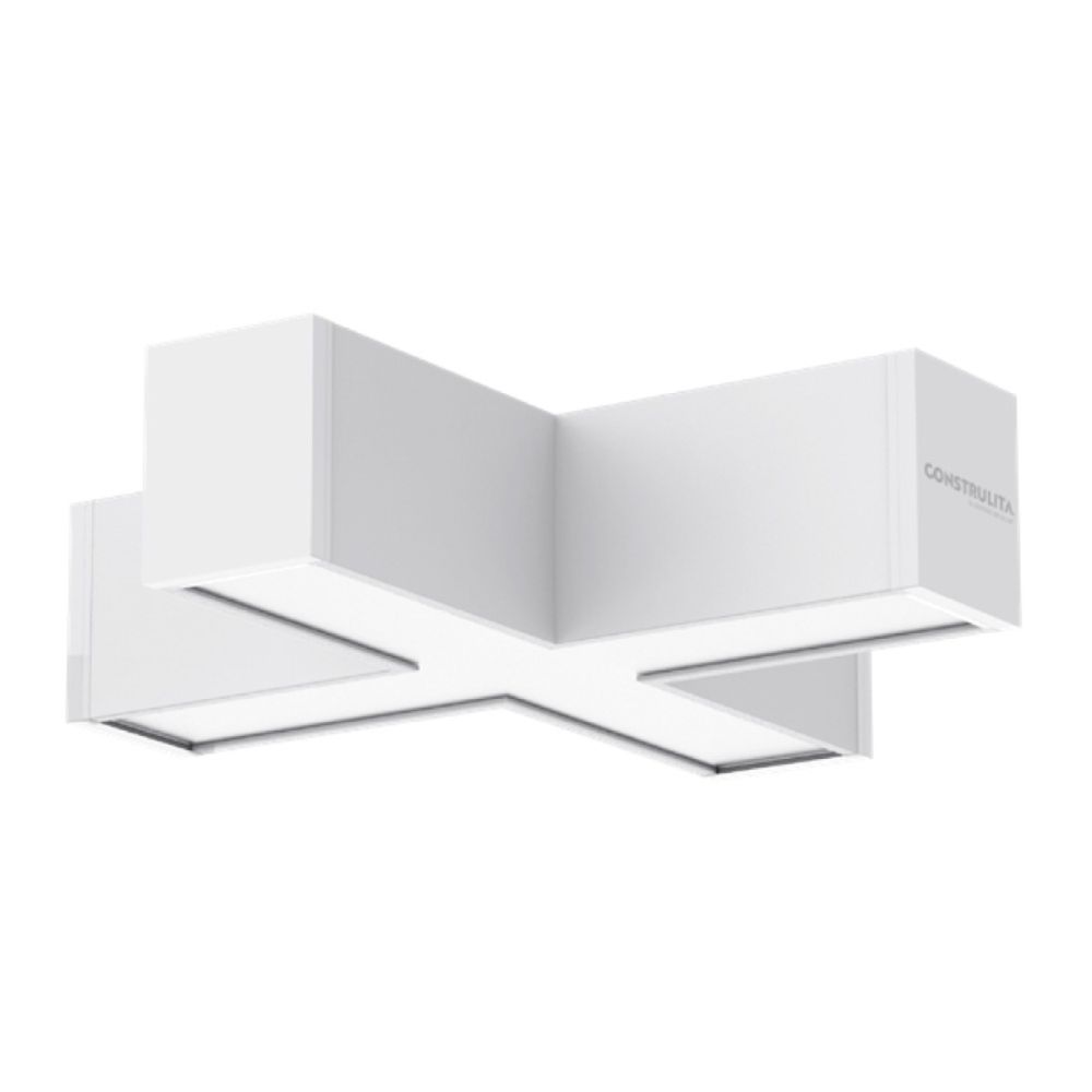 AC4251BBCA_UNION-EN-X-LINEAL-VECTOR_BLANCA_TECNOLITE_01 Accesorio en 'X' para Lámpara Lineal Vector LED Blanca - Imagen 1
