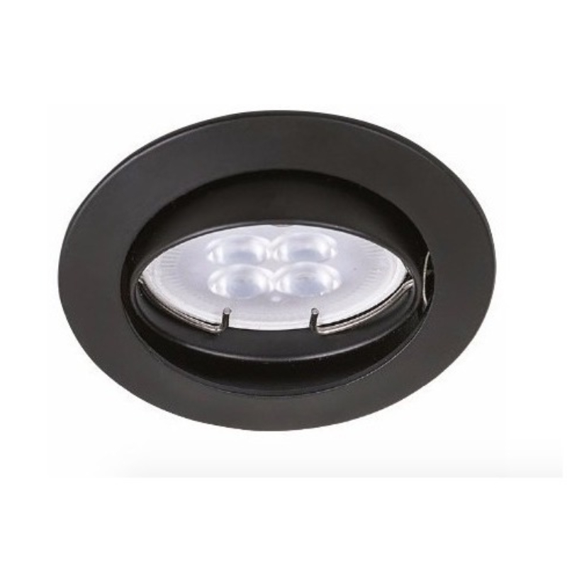 AROTEC08021312N-Andora-Negro-tecnolite-04 Bala de Techo GU10 Redonda Dirigible Negro (Sin Bombillo) Andora - Imagen 1