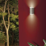 Aplique de Muro Exterior Semi-Cilíndrico Cromo 14.5W Led Integrado Arriba/Abajo Edulis - Imagen 2
