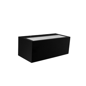 HLED-371-N_Lampara-Aplique-de-Exterior-LED-AL-MANAM-I_Negro_Tecnolite_01 Aplique de Muro Exterior Cubo Negro Led Integrado Al Manama I - Imagen 1
