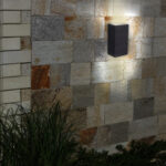 Aplique de Muro Exterior Rectangular Negro Led Integrado Arriba/Abajo Rawenna - Luz Neutra - Imagen 3