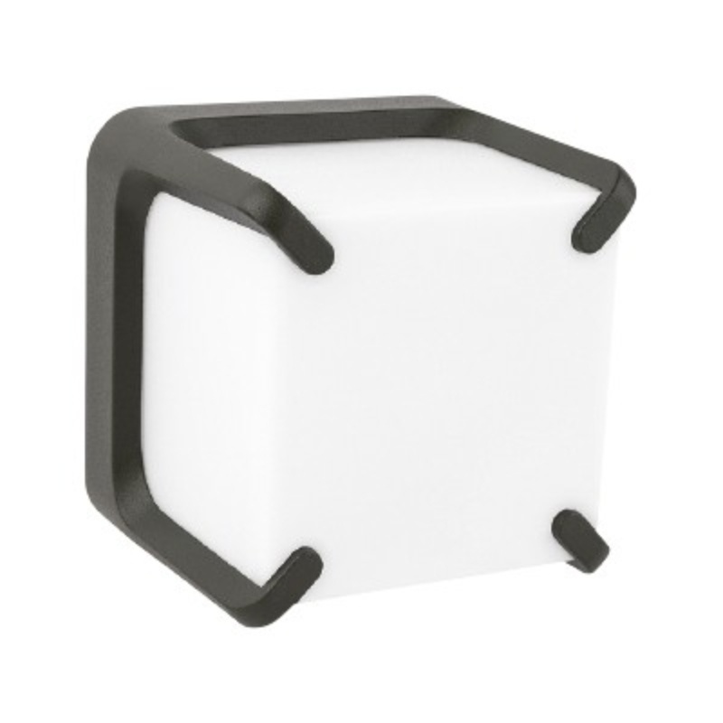 KYBTEC01130221G-Kybox-Gris-Tecnolite-01 Aplique de Muro Exterior Cubo Gris 10W Led Integrado Kybox - Imagen 1