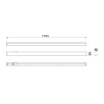 Lámpara Lineal Led 38W 120cm de Descolgar Blanca Interconectable Vector - Imagen 3