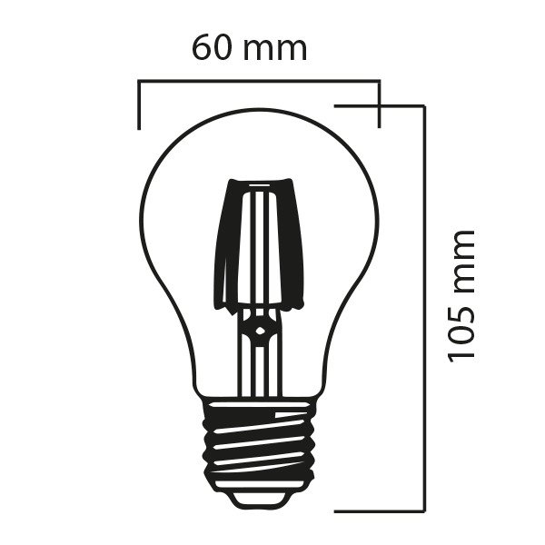 LXA604W Bombillo Vintage A60 4W Transparente Lienxo 02 jpg