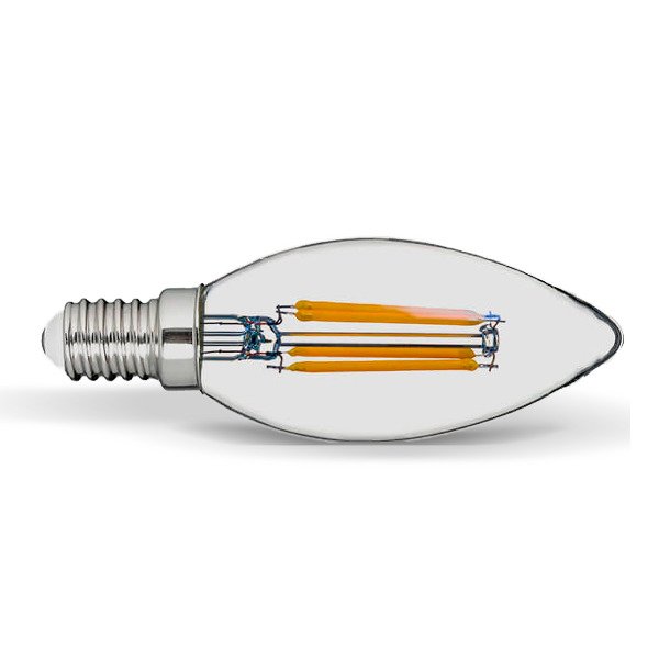 LXC354W12 Bombillo Vintage Tipo Vela 4W E12 Transparente Lienxo 01 jpg
