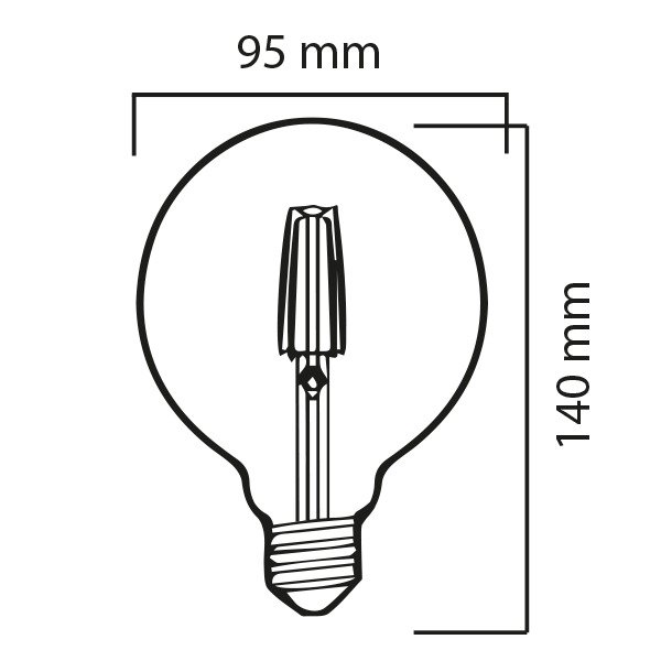 LXG954W Bombillo Vintage G95 4W Transparente Lienxo 03 jpg