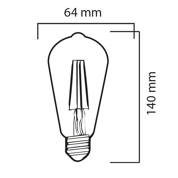 LXST644WA Bombillo Vintage Tipo Pera Filamentado 4W Ambar Lienxo 03 jpg