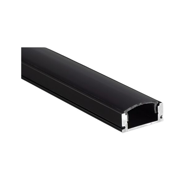 R1707NHPERFIL PARA CINTA LED SOBREPONER NEGROFERVICOM01