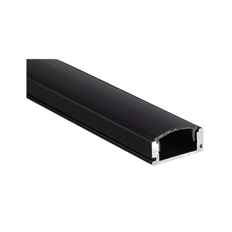 R1707NHPERFIL PARA CINTA LED SOBREPONER NEGROFERVICOM01