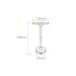 ECOMODA NLAMPARA DE MESA RECARGABLE 3WNEGROECOLITE03