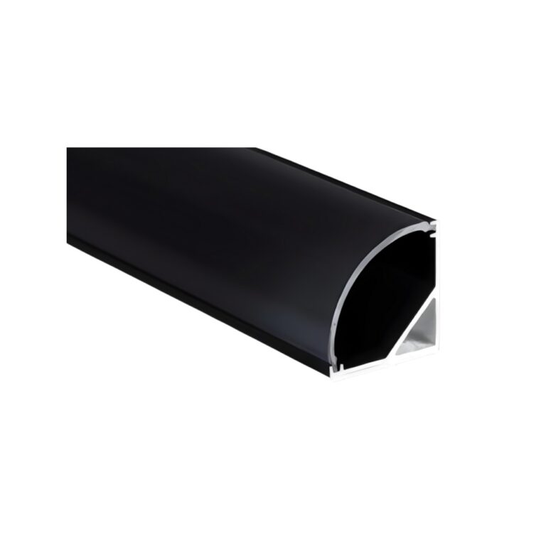 V1616NHPERFIL PARA CINTA LED ESQUINERO NEGROFERVICOM01
