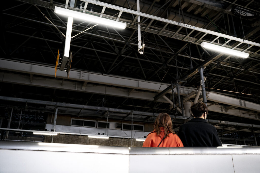 people traveling streets japan